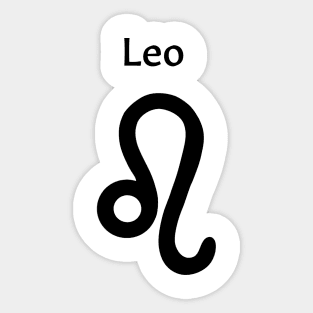 Leo star sign merchandise Sticker